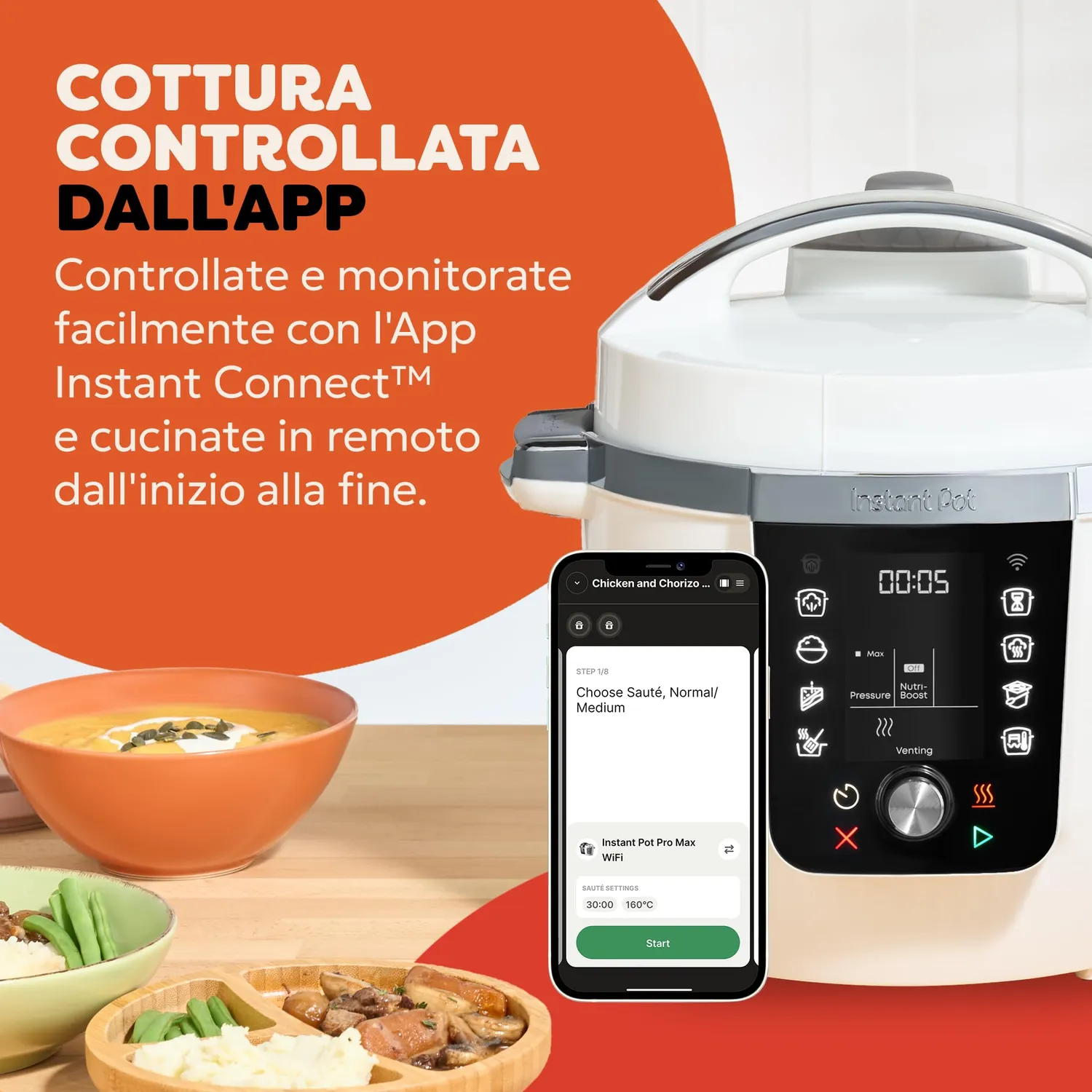 Instant Pro multicooker 10 in 1 5,7 l bianco