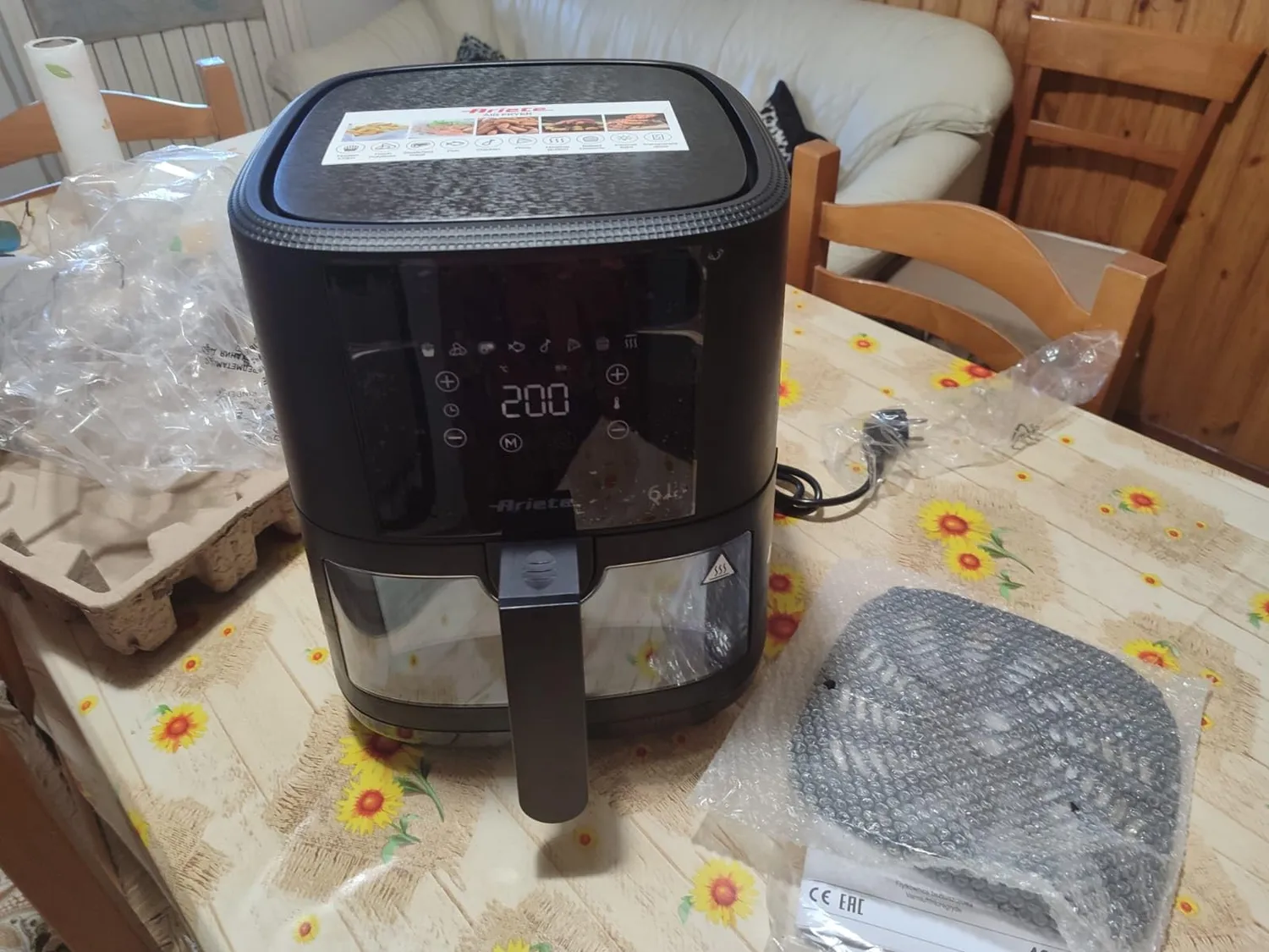 Ariete 4626 Friggitrice ad Aria 6 L Nero 8 Programmi