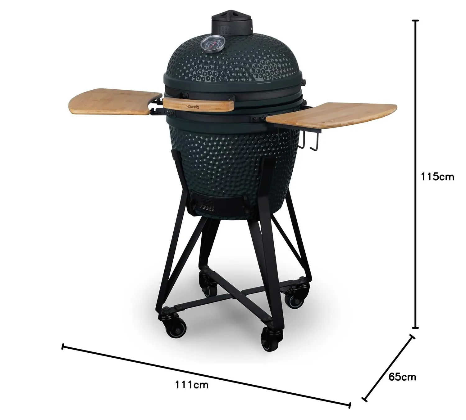 H.Koenig Yoko18 barbecue Kamado 46 cm ceramica 39 cm griglia