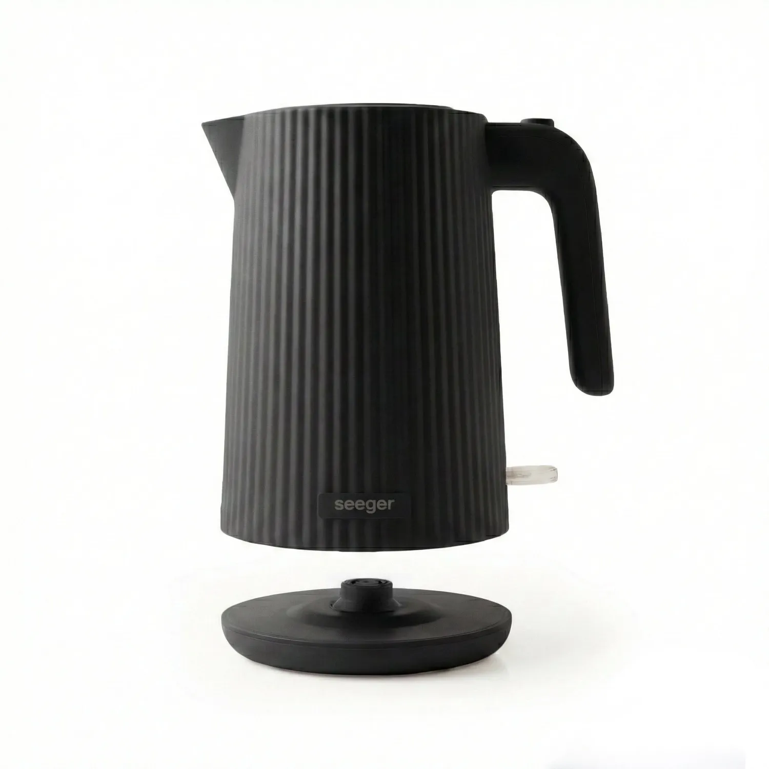 Seeger bollitore elettrico nero plissettato design