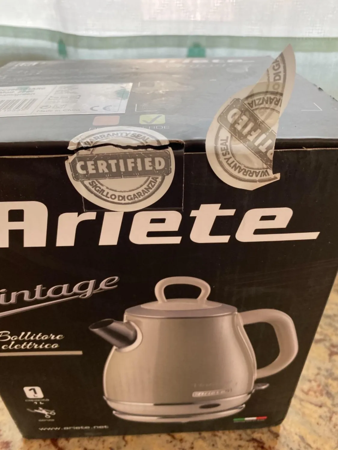 Ariete Vintage 2869 bollitore elettrico 1,7 L beige