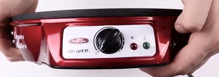 Ariete Party Time 202 crepiera elettrica rossa antiaderente