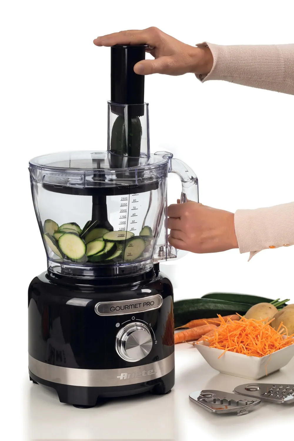 Ariete 1782 Gourmet Pro Robot Cucina 3L+2L Nero 1000W