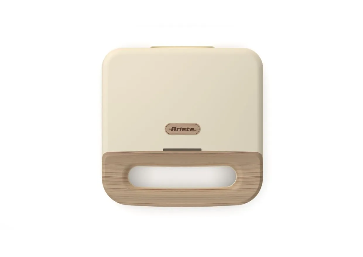 Ariete Breakfast Wood 1971 Tostiera Panini Beige 750W