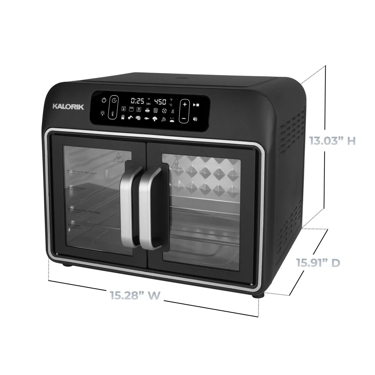 Kalorik Designer Series forno friggitrice 26 Qt nero 1700 W