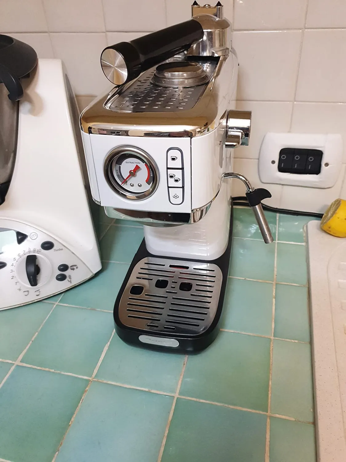 Ariete 1381 Espresso Slim Metal Macchina Caffè Nero 15 Bar