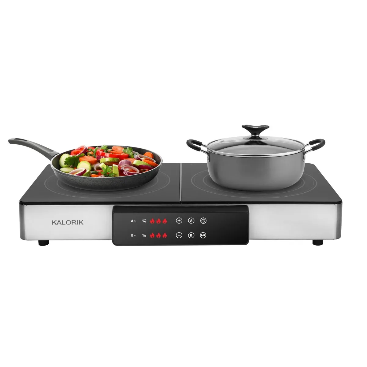 Kalorik Maxx 2-in-1 piastra grill piano cottura elettrico