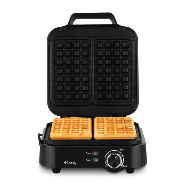 H.Koenig GFX420 piastra waffle 1200 W nera