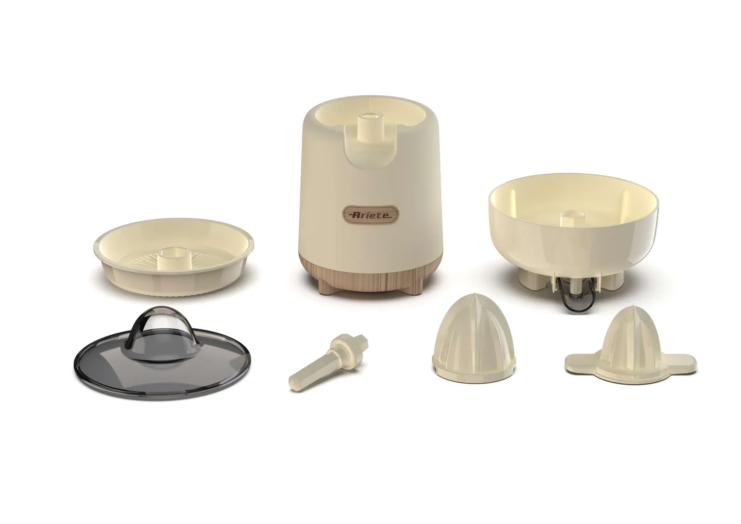 Ariete Breakfast Wood 417 spremiagrumi beige 2 coni
