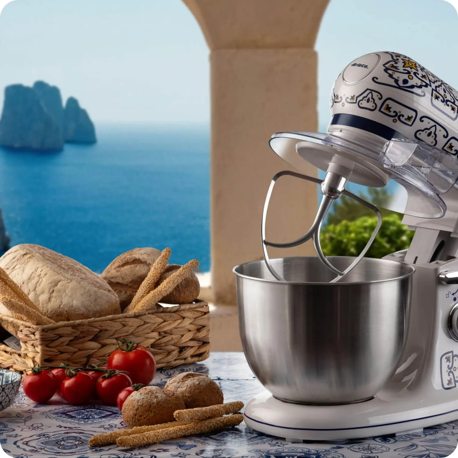 Ariete Capri 1588 planetaria 5,5 L blu bianco