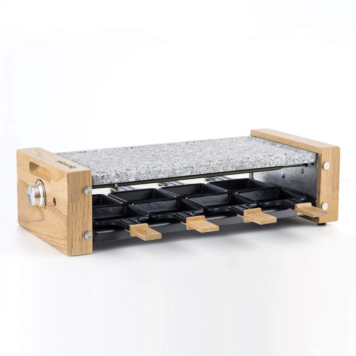 H.Koenig WOD8 raclette 8 persone pietra granito
