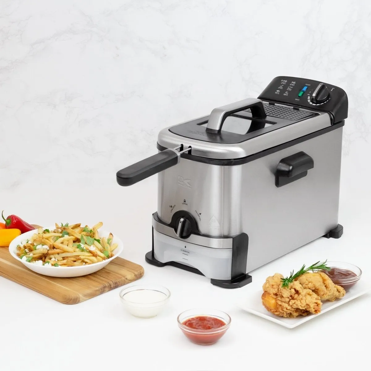 Kalorik friggitrice a olio 3 L filtraggio acciaio inox