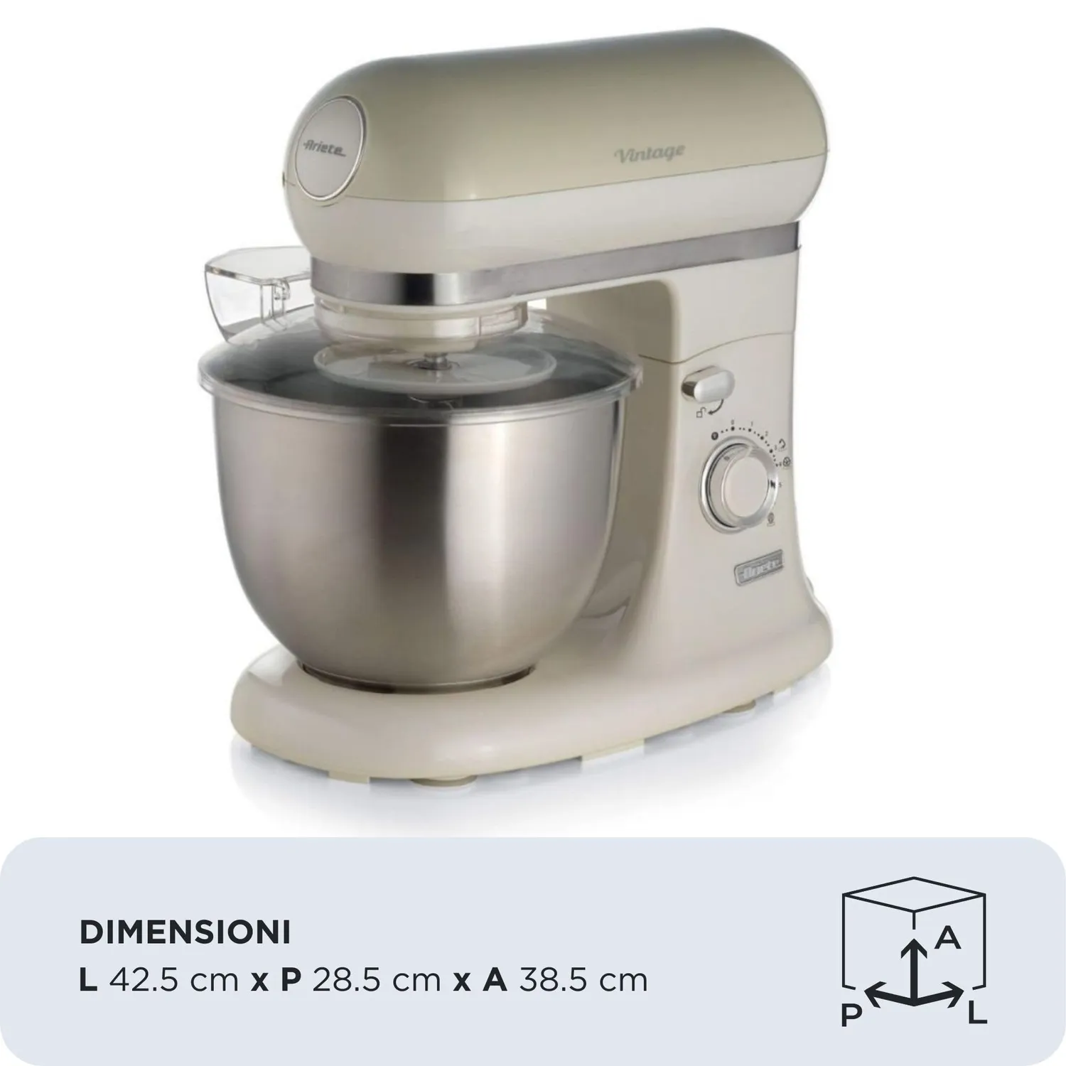 Ariete Vintage 1588 planetaria beige 5,5 litri 1200W