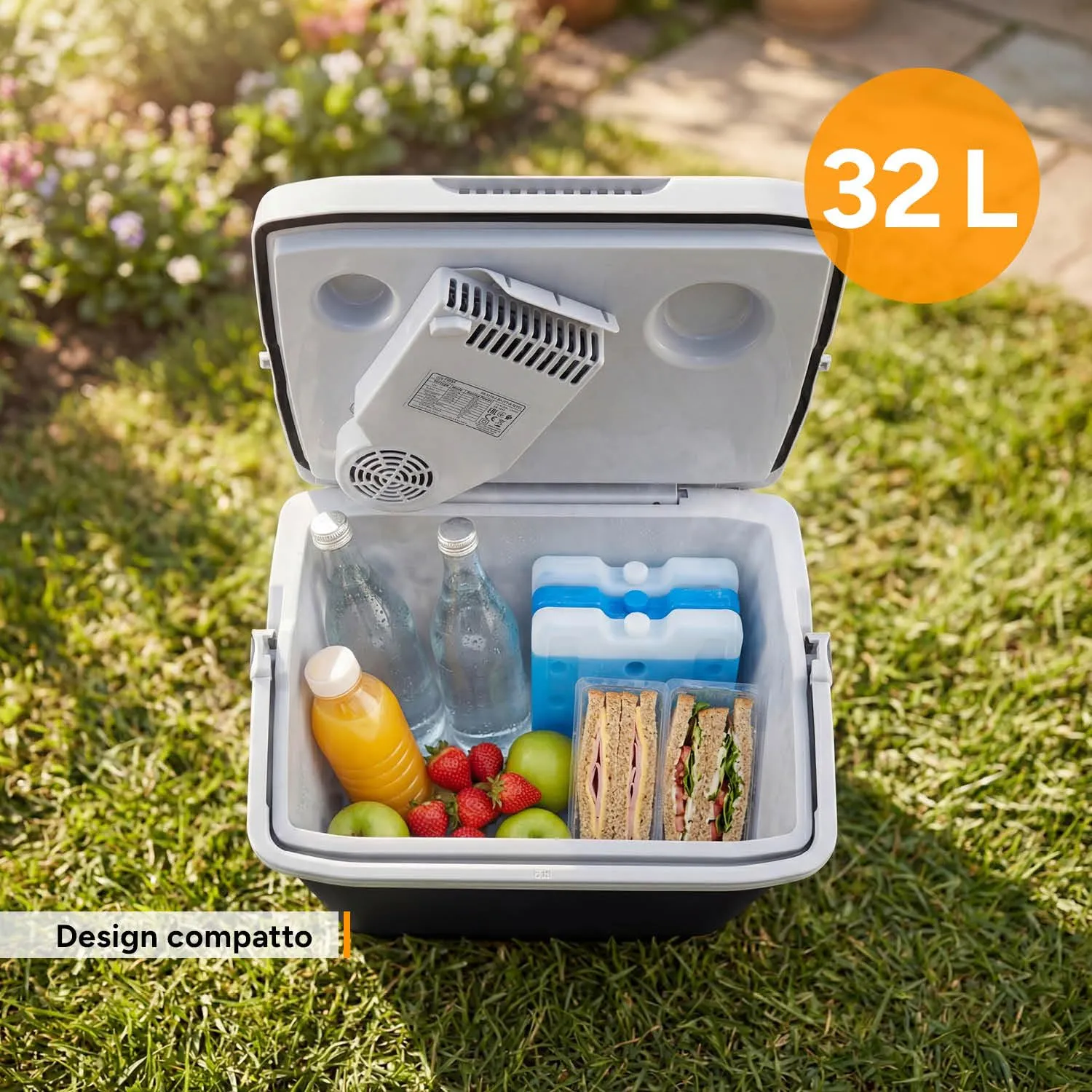 First Austria Frigo Portatile 25L Nero USB-C freddo e caldo