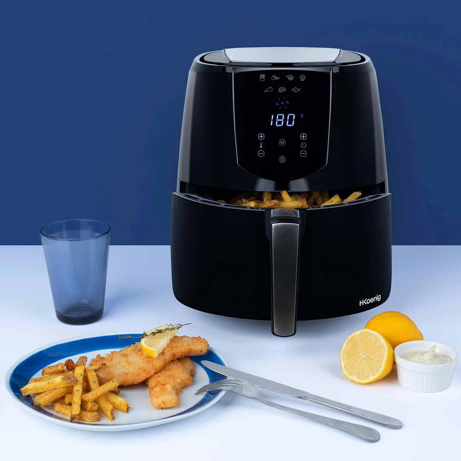 H.Koenig FRY800 friggitrice ad aria 4L 7 programmi