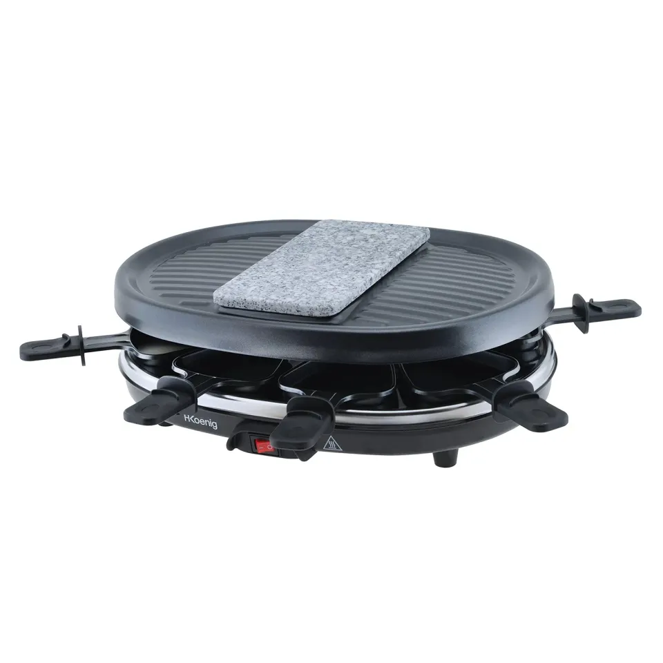 Koenig RP80 raclette grill pietra 8 persone