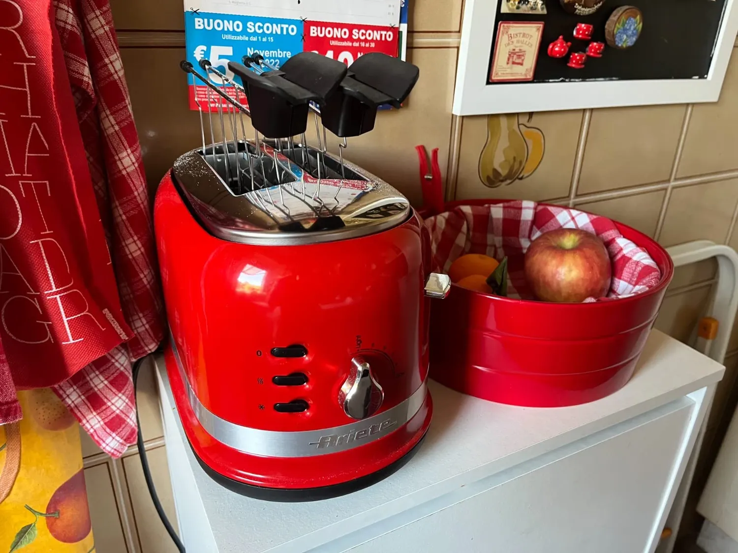 Ariete Moderna 149 Tostapane 2 Fette Rosso 6 Livelli