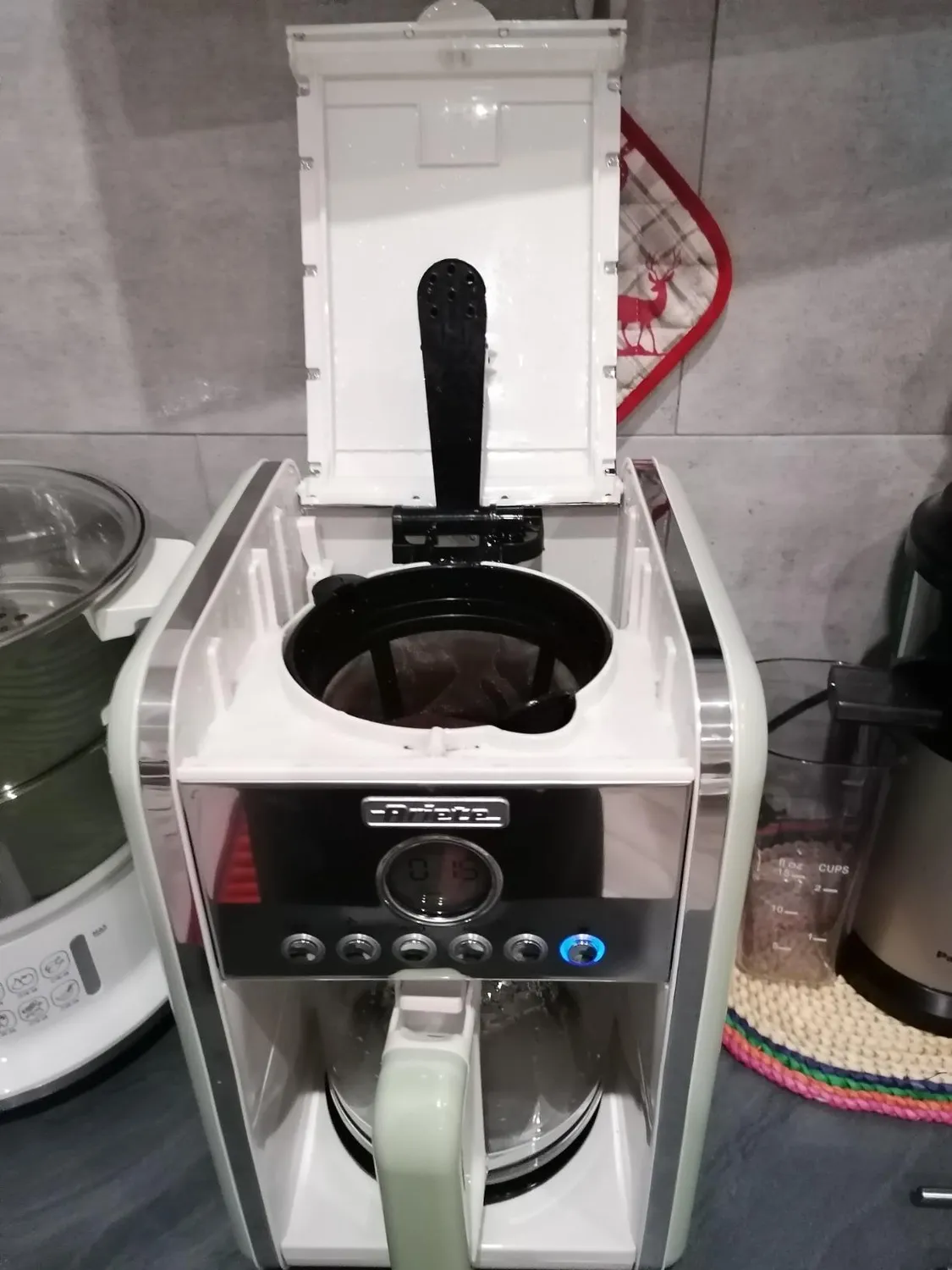 Ariete Vintage 1342 macchina caffe americano celeste 12 tazze
