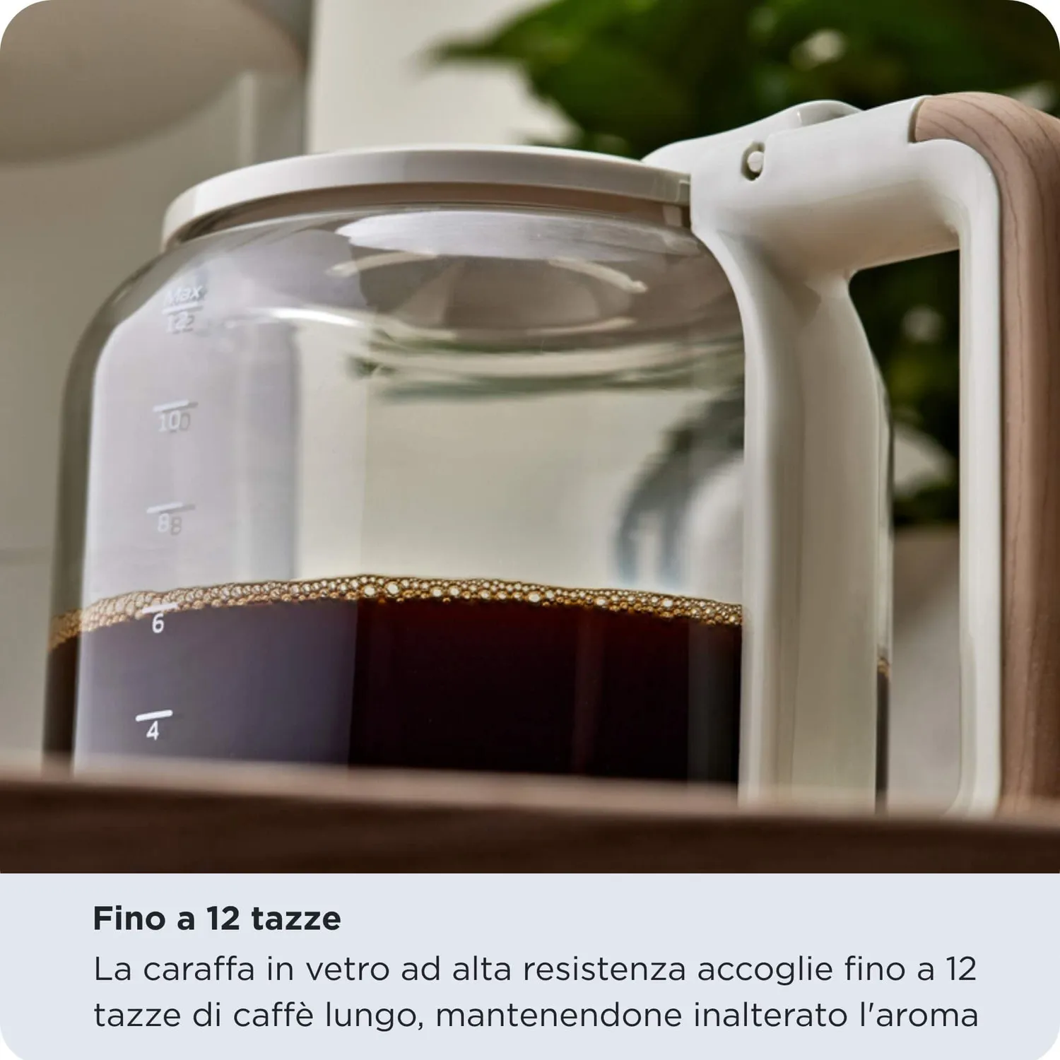 Ariete Breakfast Wood 1394 Macchina Caffè Americano Beige 12 Tazze