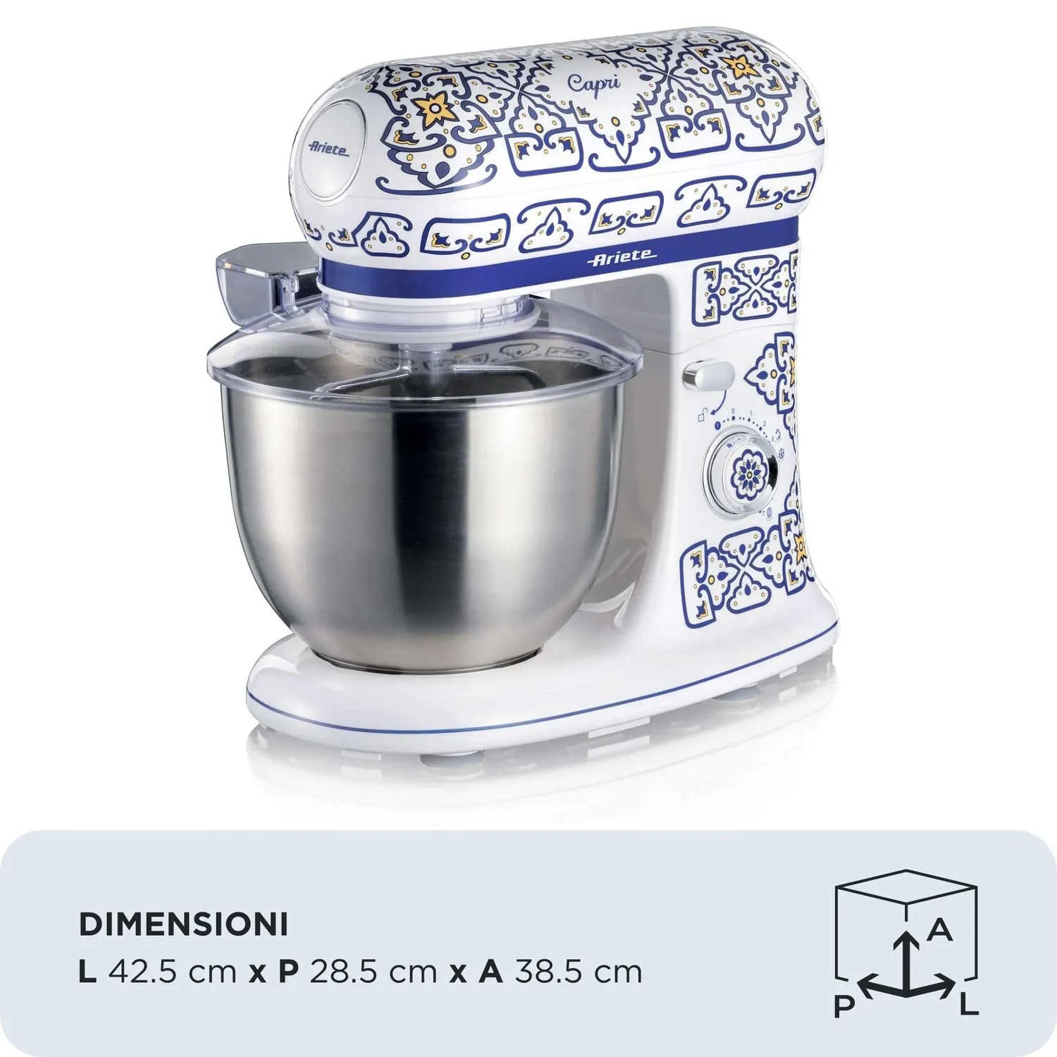 Ariete Capri 1588 planetaria 5,5 L blu bianco