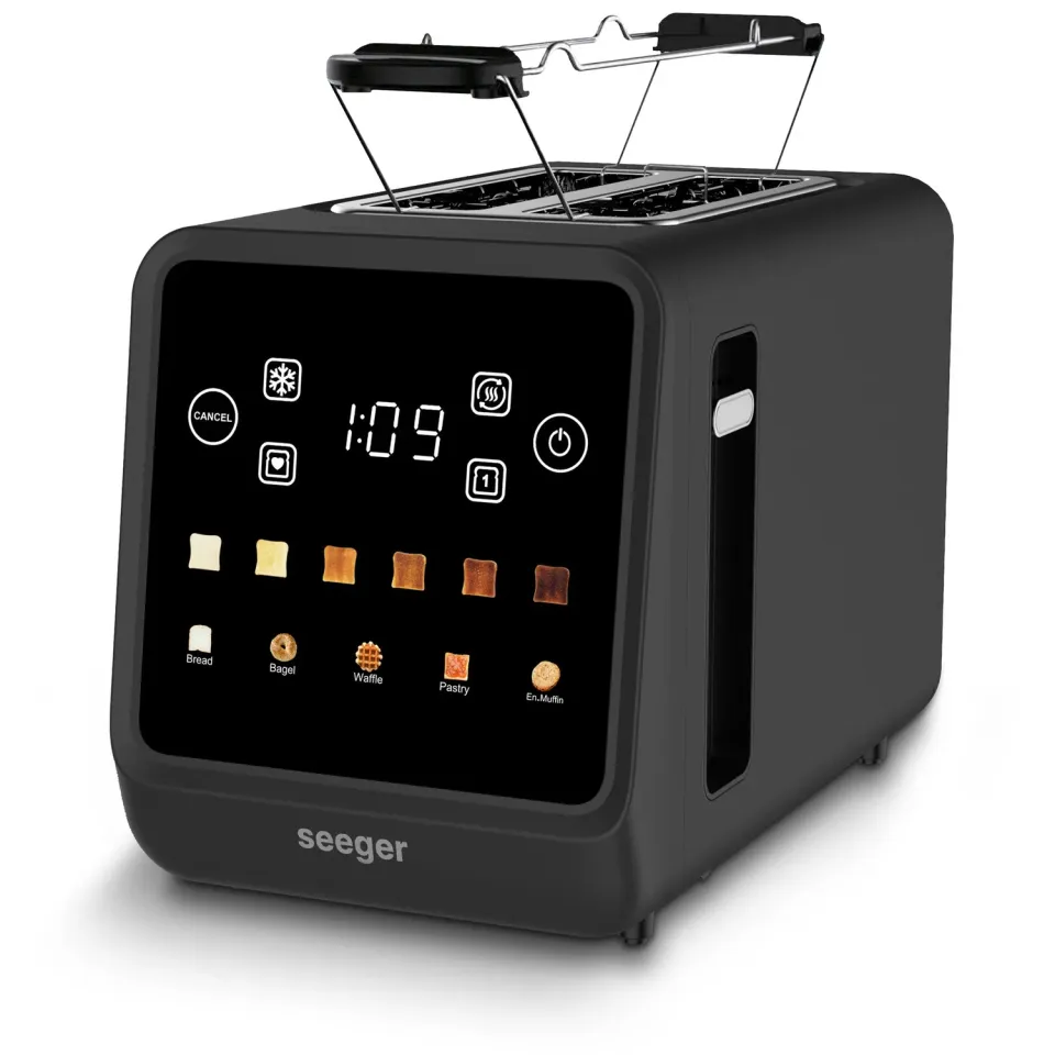 Seeger Digital Toaster tostapane nero touchscreen 6 livelli