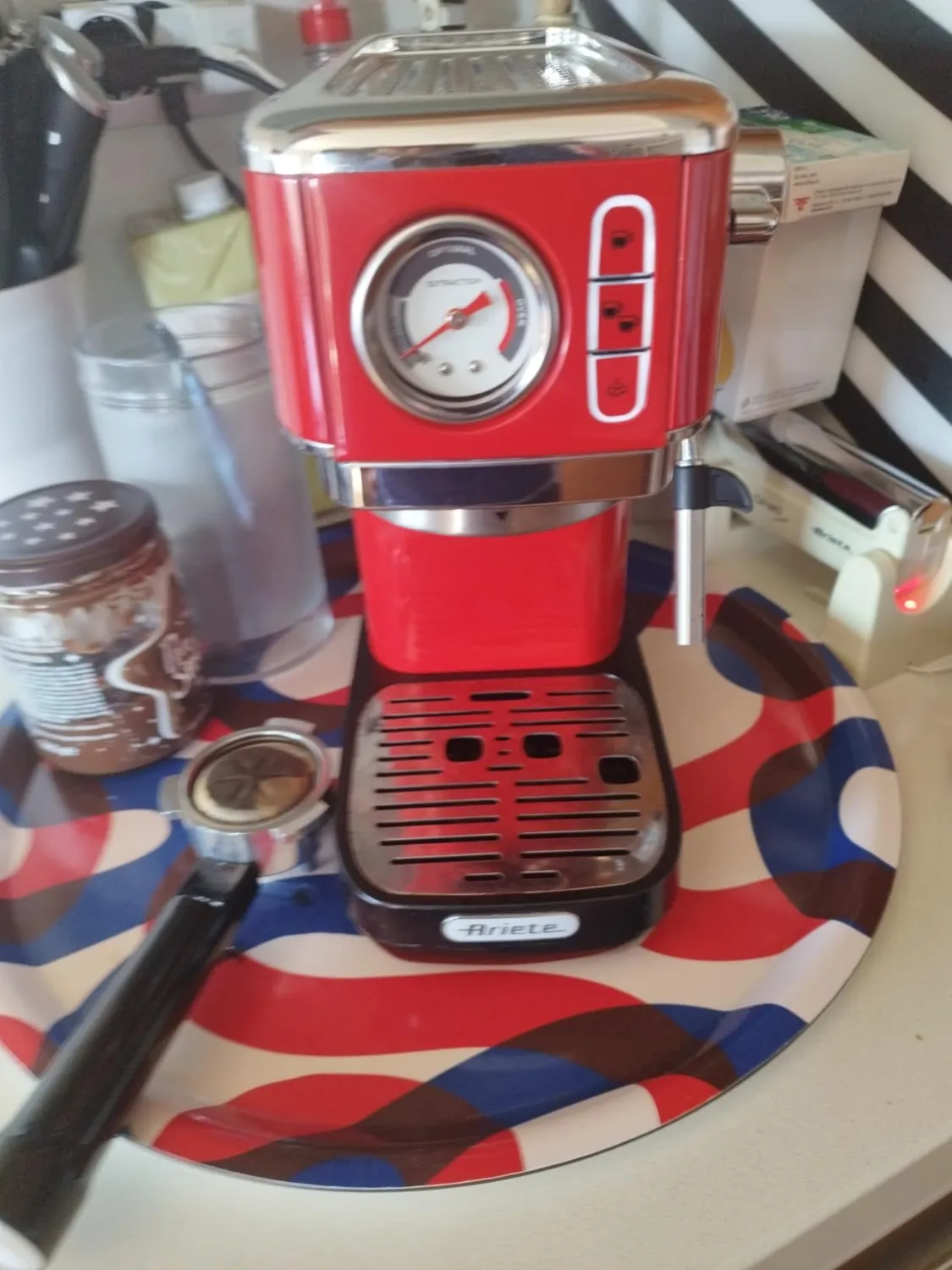 Ariete 1381 Espresso Slim Metal Macchina Caffè Nero 15 Bar