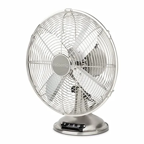 Koenig JOE48 Ventilatore da Tavolo Metallo 30 cm