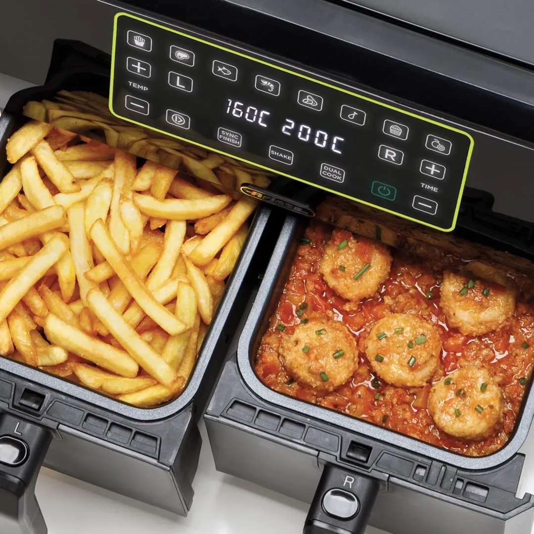 Ariete 4623 Airy Fryer Dual friggitrice 8L nera