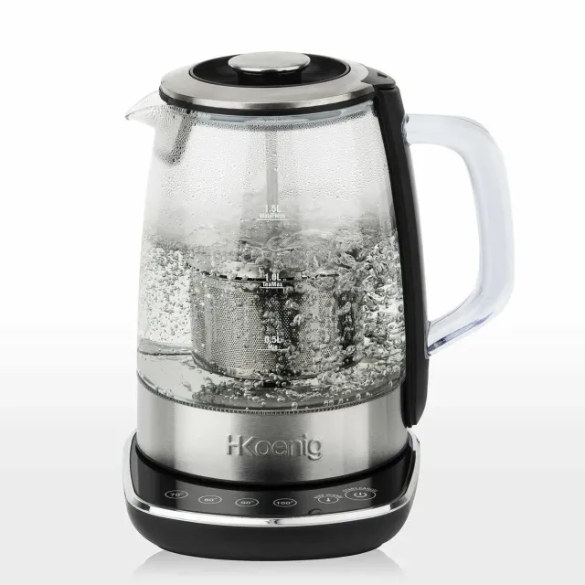 H.Koenig TI600 bollitore vetro 1,5L 70-100°C