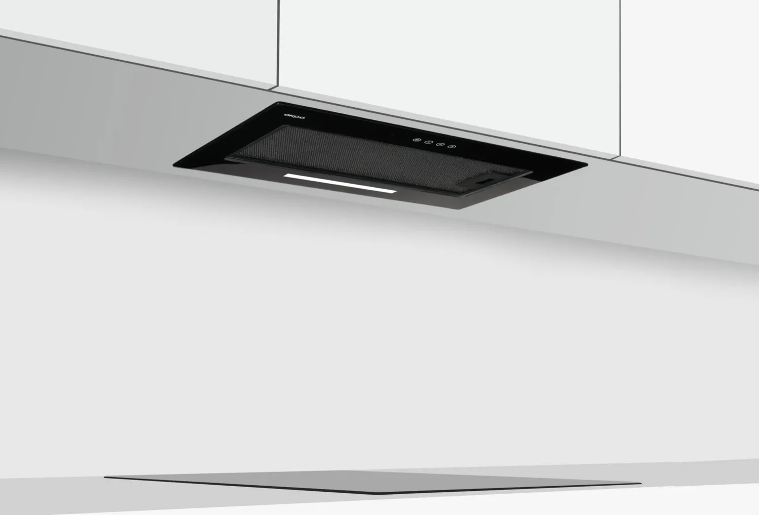 Akpo WK-11 Micra Glass cappa sottopensile compatta vetro