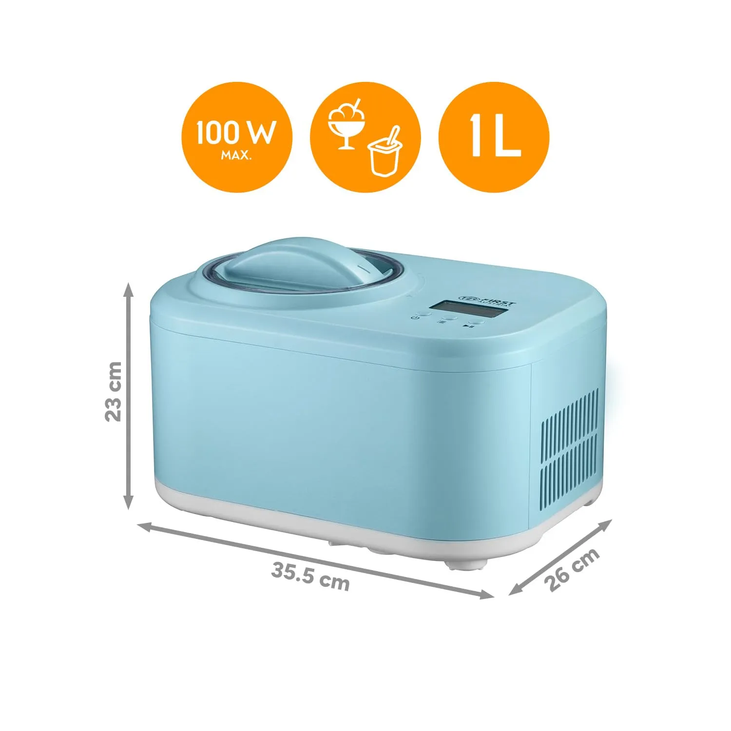 First Austria gelatiera 1L compressore menta yogurt