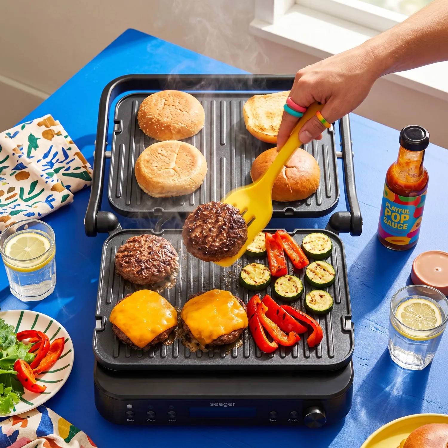Seeger MultiGrill SGR1800BK grill contatto 3in1 no PFAS