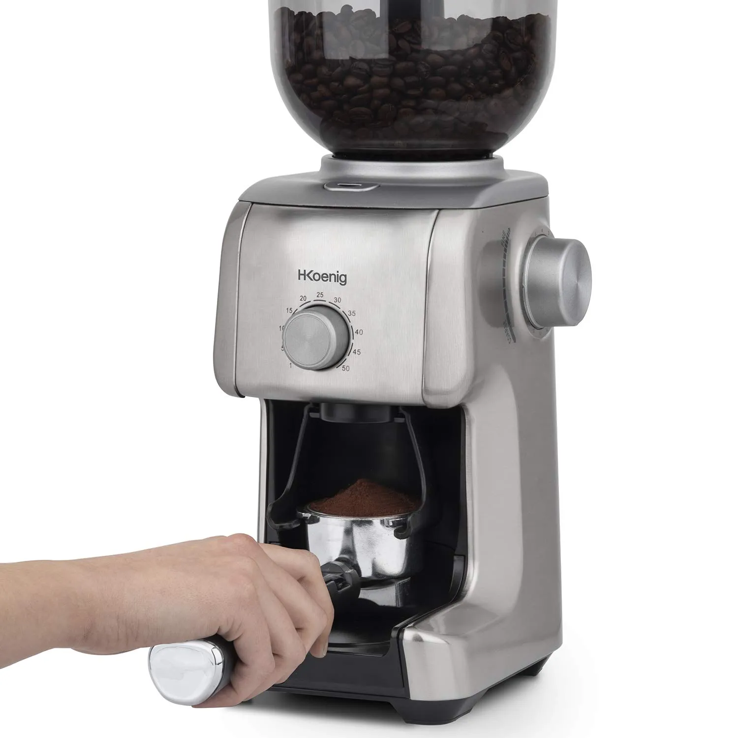 H.Koenig GRD830 macinacaffè conico elettrico 400g 16 livelli