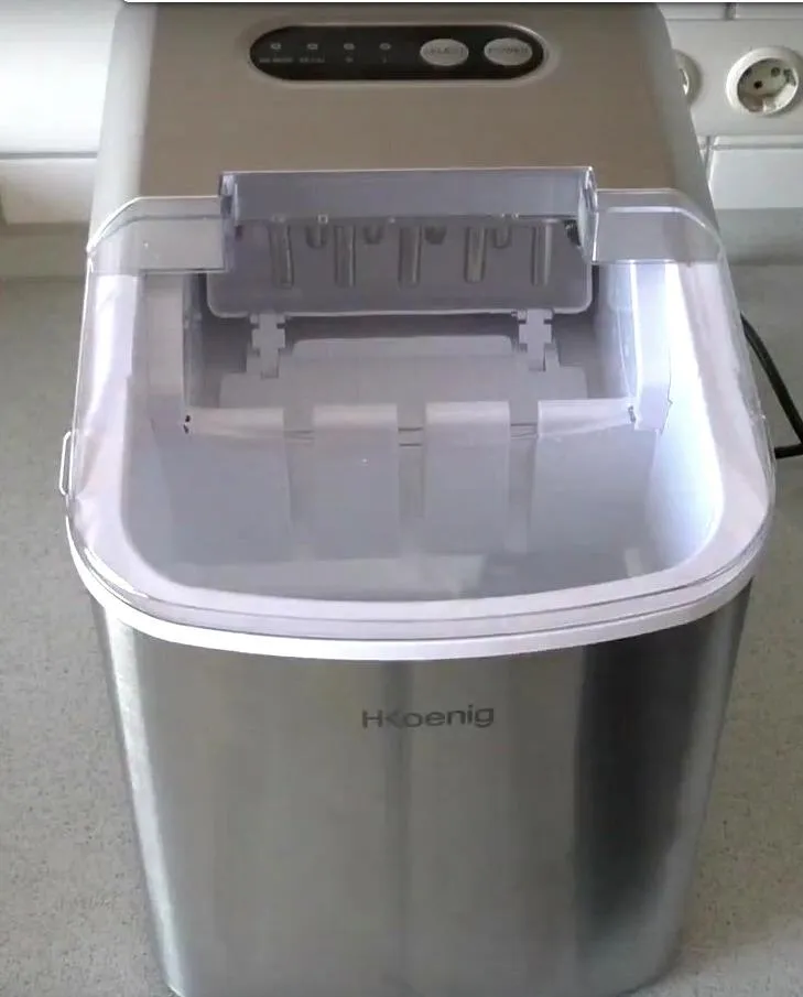 H.Koenig KBP40 macchina del ghiaccio 2,8 L inox 15kg