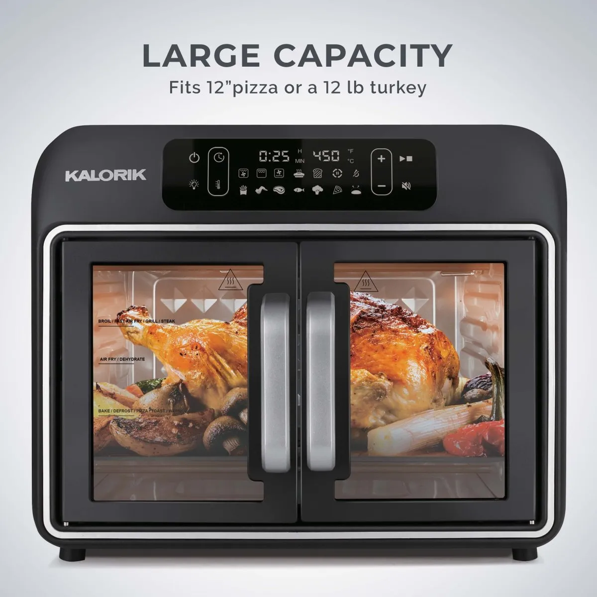 Kalorik Designer Series forno friggitrice 26 Qt nero 1700 W