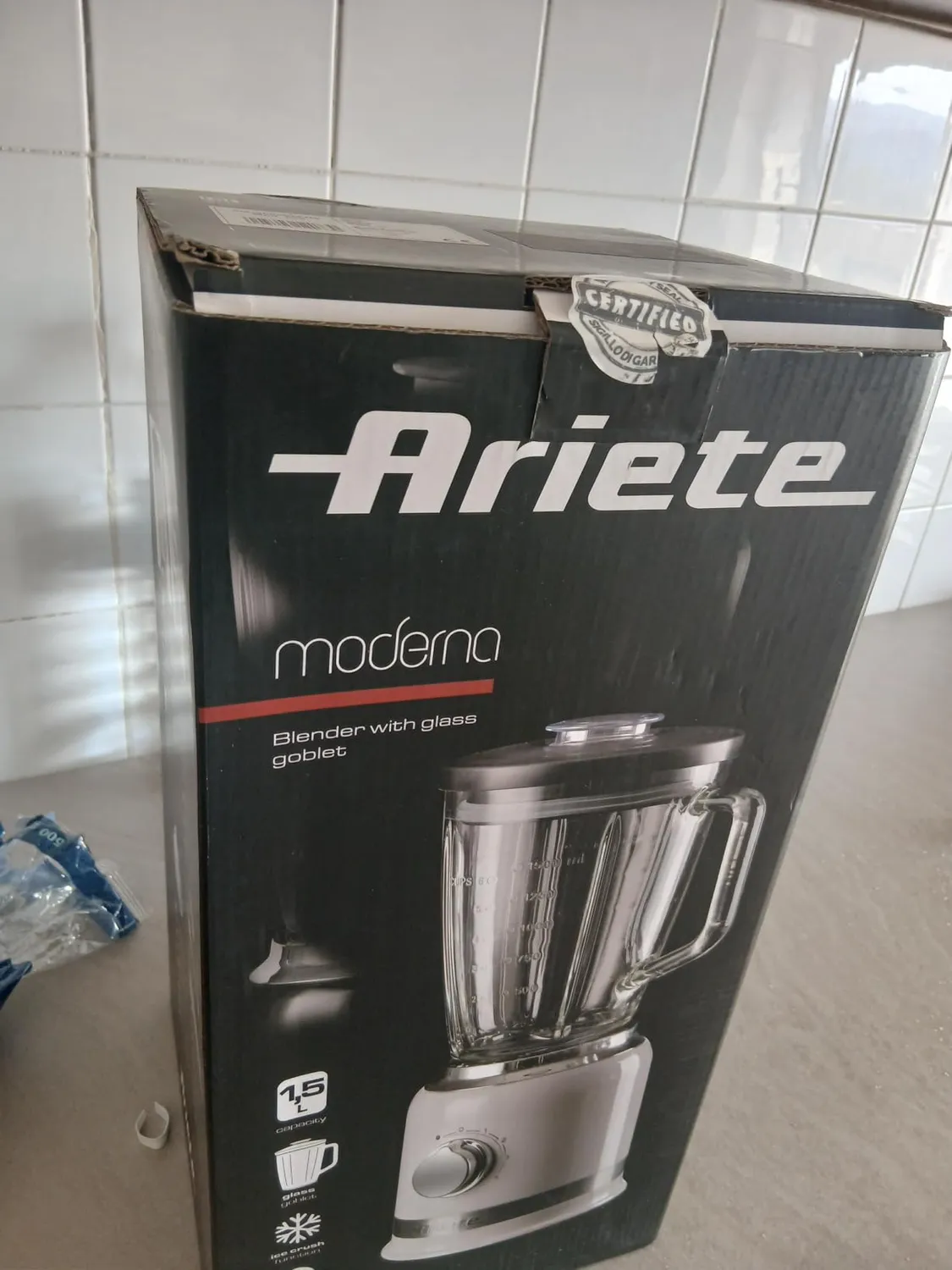 Ariete 585 Moderna frullatore vetro 1,5L nero 1000W