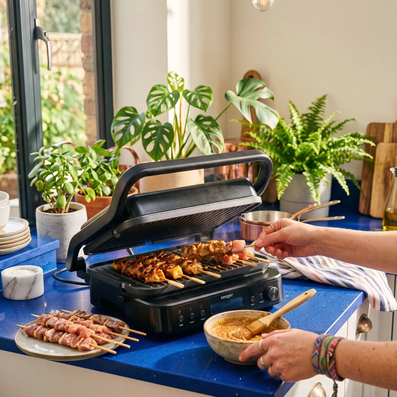 Seeger MultiGrill SGR1800BK grill contatto 3in1 no PFAS