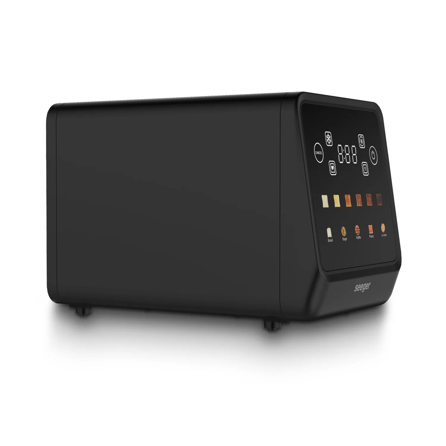 Seeger Digital Toaster tostapane nero touchscreen 6 livelli