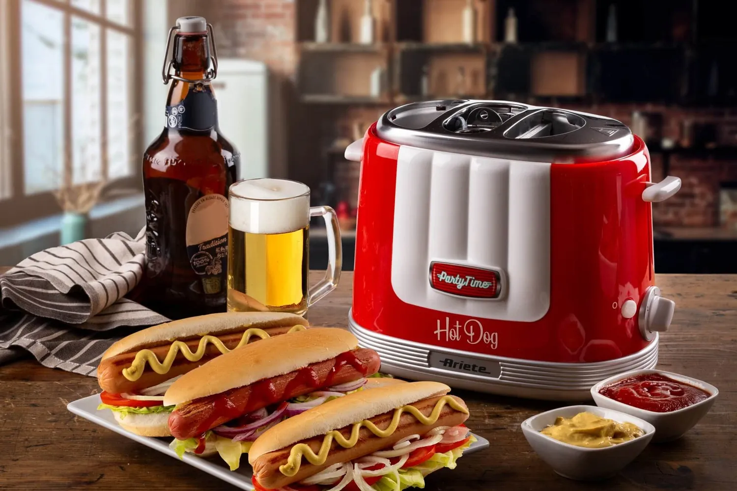 Ariete Party Time 206 macchina per hot dog rossa 650W