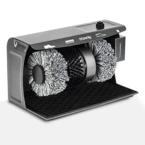 H.Koenig U600 Lucidascarpe Elettrico 120W con Dispenser Cera