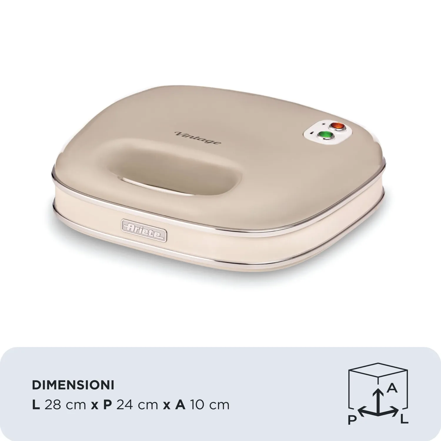 Ariete Vintage 1963 tostiera beige 750W