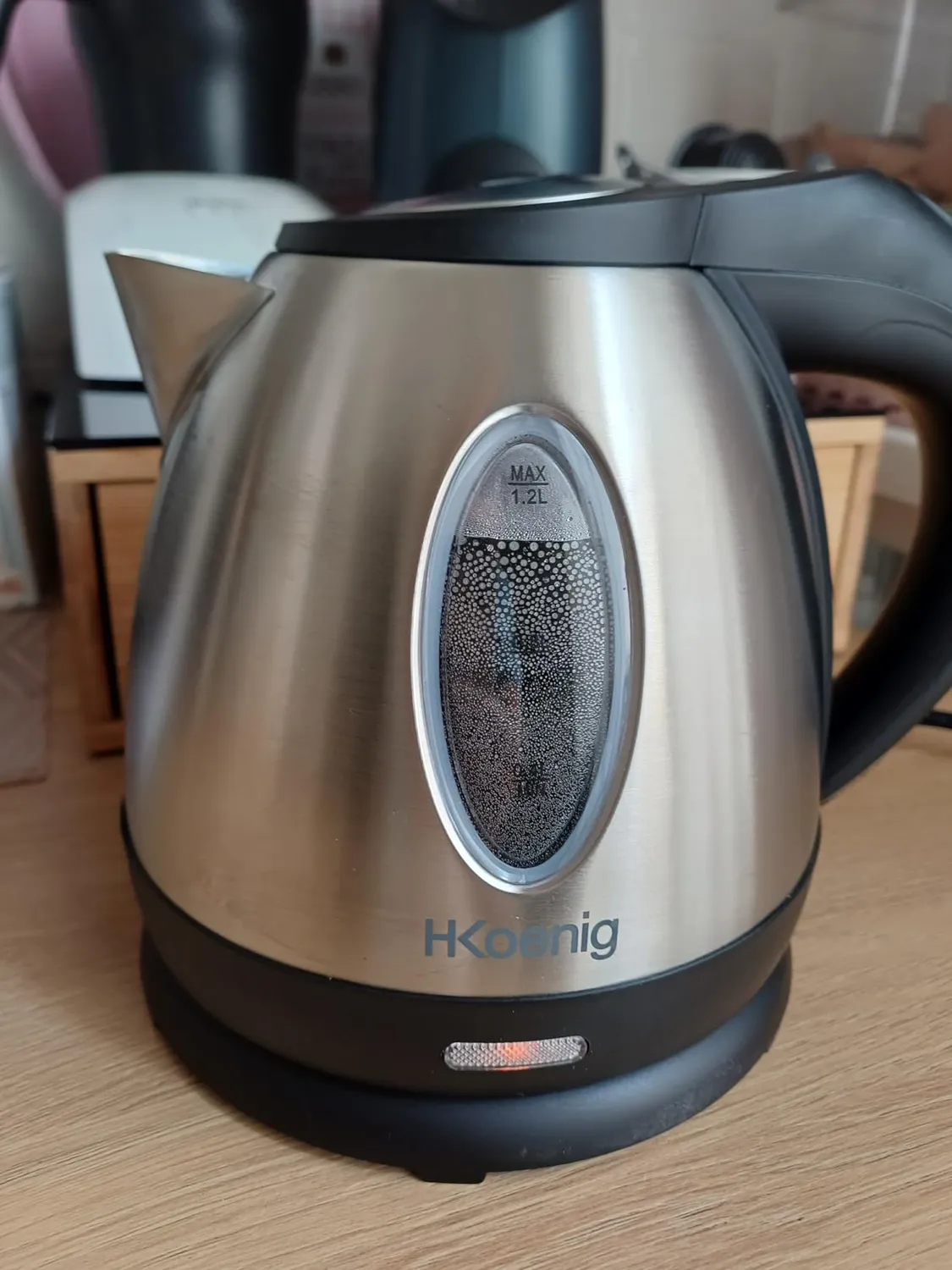 H.Koenig BO12 bollitore elettrico 1,2 L vetro 1630 W