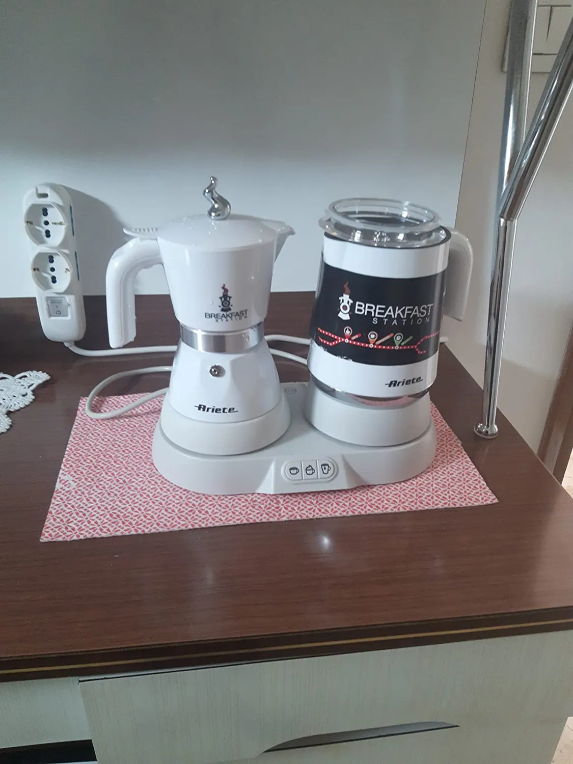 Ariete 1344 Breakfast Station moka 4 tazze bianca