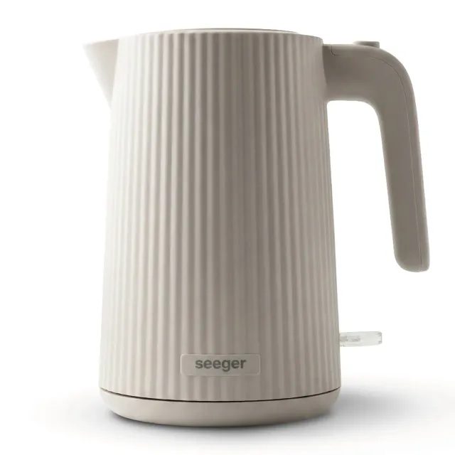 Seeger bollitore elettrico beige costolato 1,7L