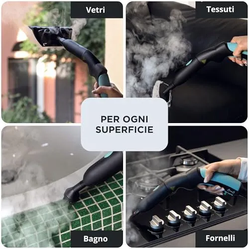 Ariete XVapor Deluxe 4146 pulitore a vapore 5 bar blu