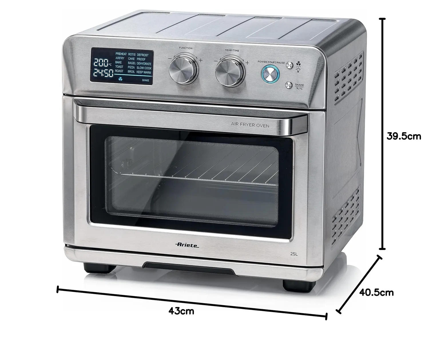 Ariete 4629 forno friggitrice ad aria 25L 15 funzioni