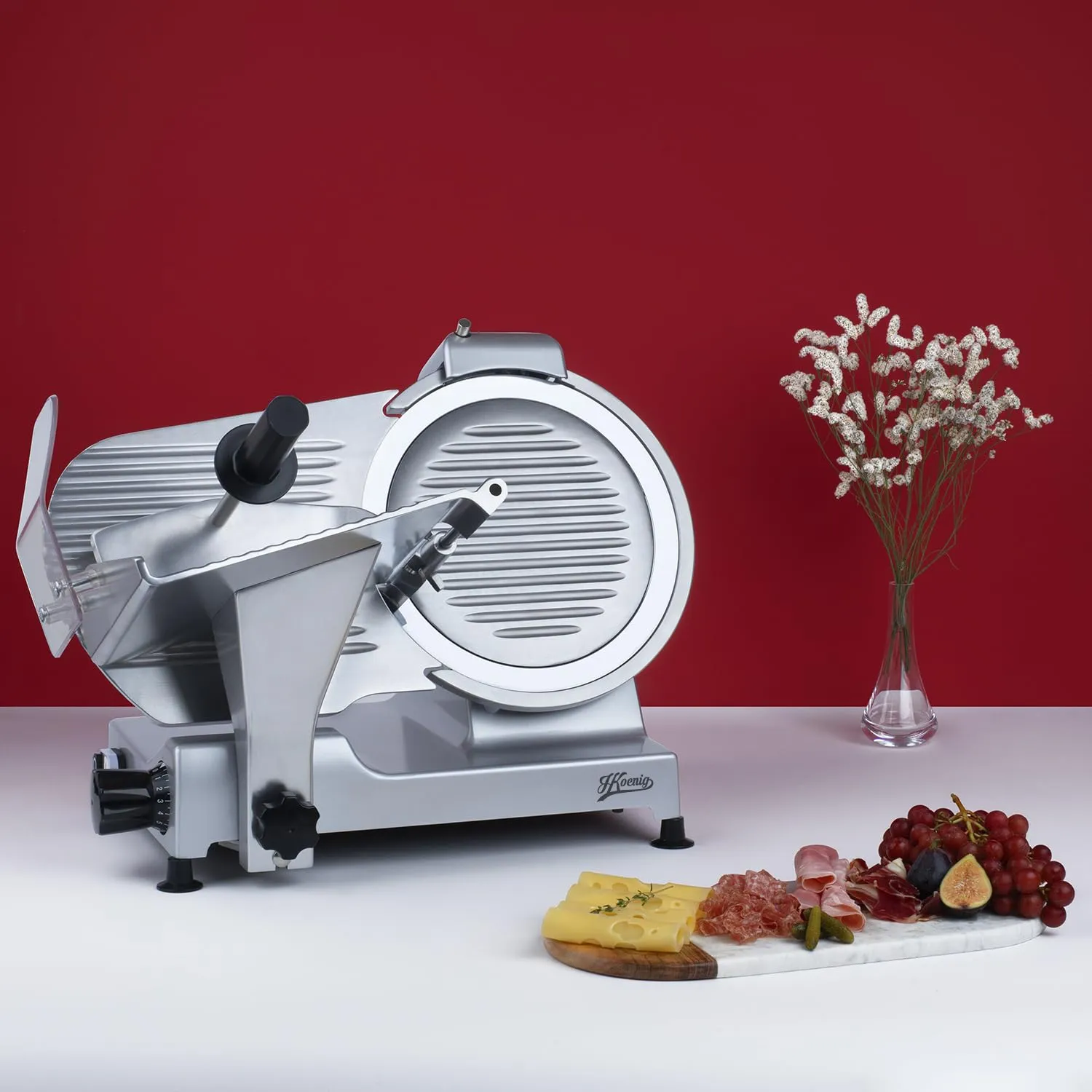 H.Koenig MSX300 Affettatrice Elettrica 30cm Spessore 0-15mm