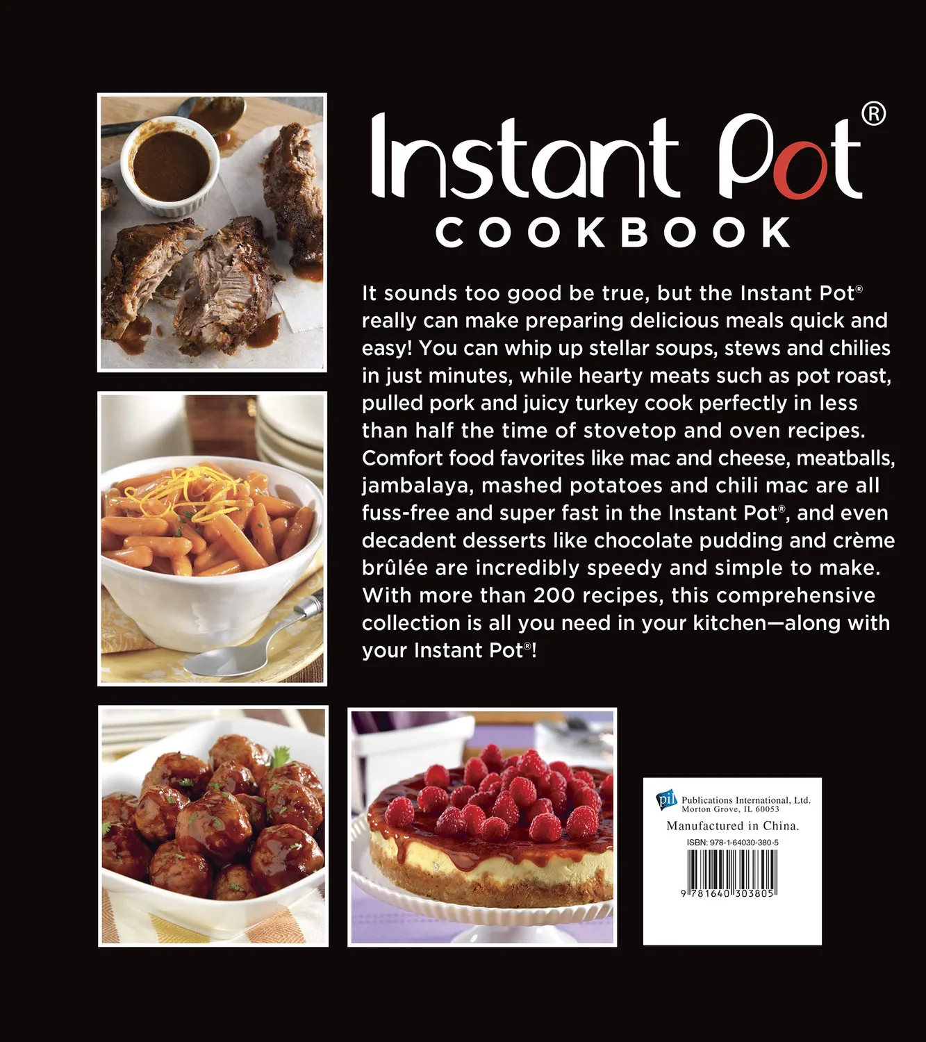 Instant Pot Cookbook Ricettario Pentola a Pressione in Inglese