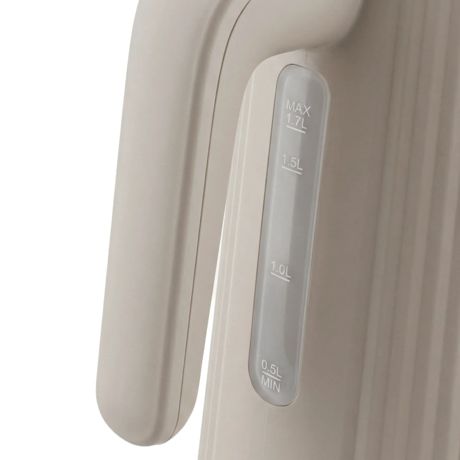 Seeger bollitore elettrico beige costolato 1,7L