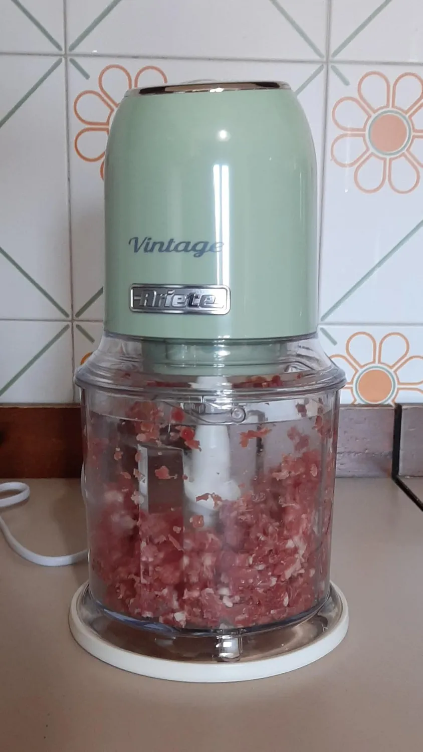 Ariete Vintage 438 Tritatutto Beige 600 ml 4 Lame Inox